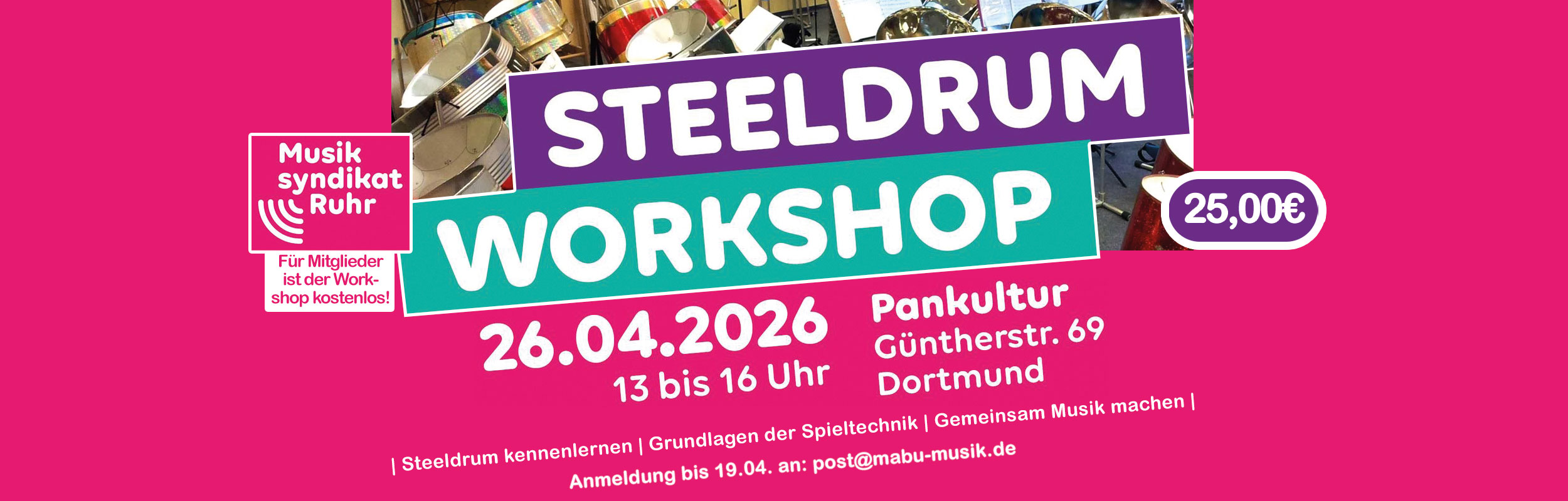 Anfänger Steelpan-Kurs